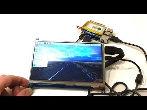 Raspberry Pi 7 Inch Touch Display + 2500mAh Lithium Battery - portable Raspberry Pi 3