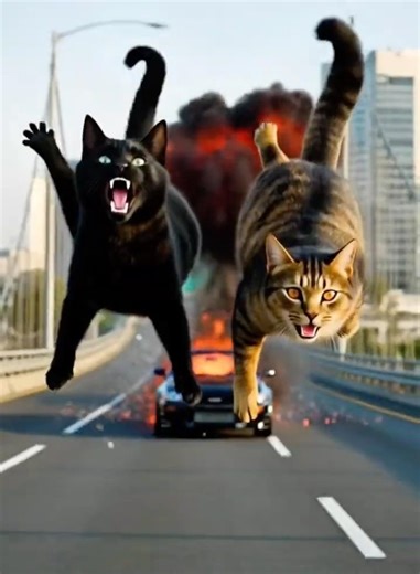 🏁🏎️ THIS CAT RACES AGAINST OTHER CATS! 🤩✨🤯 ( #catmemes #cat #catshorts #race )