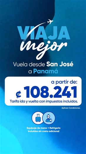 Viaja mejor con Copa Airlines: la mejor tarifa, los mejores itinerarios y la mejor experiencia a bordo. Reserva hasta el 31 de mayo y vuela hasta el 15 de junio. | Copa Airlines