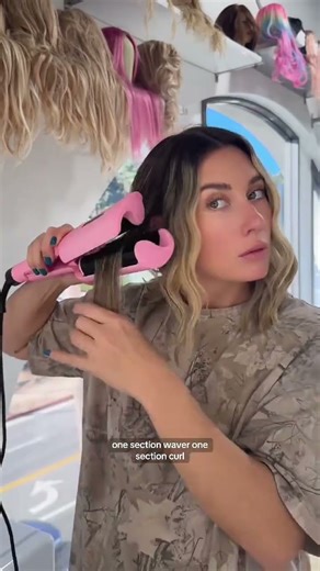 Mixed Texture Hair Tutorial | Waver + Curling Iron Technique