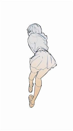 Dynamic Pose Sketch Tutorial | Simple Line Art Technique