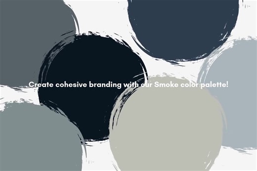 Smoke Color Palette, Dark Academia Branding, Slate, Ink Black, Cool and Warm Gray, Dusty Navy Blue, Silver Mist, Hex Codes, RGB, CMYK - Etsy