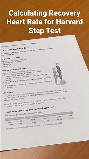 The Harvard Step Test and Recovery Heart Rate #fitness #gym #assessment