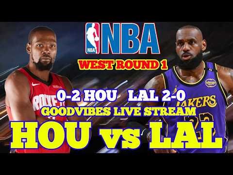 HOUSTON vs LA LAKERS I WEST ROUND 1 LAL Leads 2-0 I PLAY-BY-PLAY REACTIONS