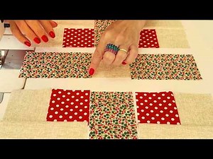 PATCHWORK Muito FÁCIL 🤩 Ideal para fazer COLCHAS e mais...