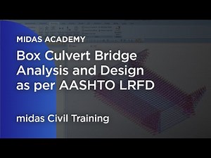 Box Culvert Bridge Analysis and Design as per AASHTO LRFD Bridge Design midas Civil