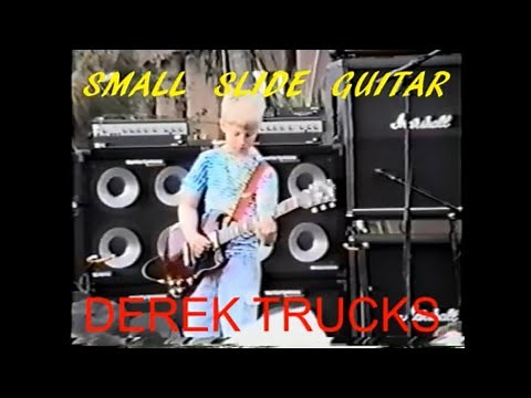 ☆Derek Trucks❣️small slide guitar 1992 🎸 OLD BLUES