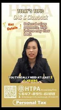 1-Min Tax Tips Canada | OAS: Eligibility & Clawback