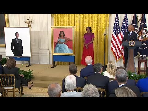 FULL REMARKS: Former President Obama visits White House for official portrait unveiling