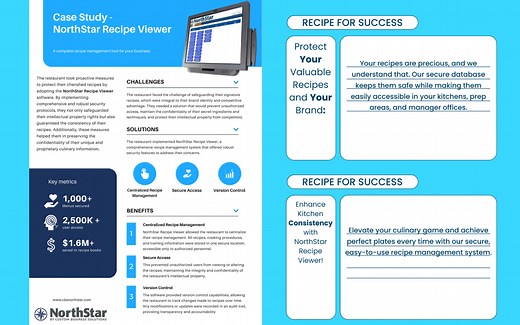Recipe Management Software - CBS NorthStar
