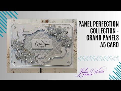 Sentimentally Yours Panel Perfection Collection - Grand Panels as backgrounds A5 Card