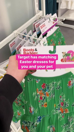 PSA Target has matching Easter dresses for you and your pet. The way I grabbed these so fast 👀💚 #easter #target #catsofinstagram #pets #matchingoutfits | Lindsey Kuzmin