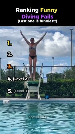 Ranking Funny Diving Fails