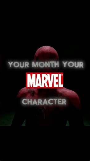 Your Month Your Marvel Character #shorts #marvel