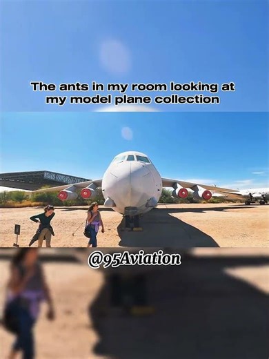 Ants observing my model plane collection 😏😅🛩️#jet #shorts #aviation