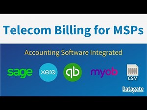 Accounting Software Integrated Telecom Billing for MSPs | Datagate | QuickBooks, Xero and more