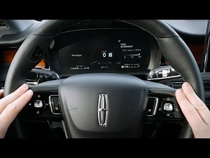 Steering wheel and cluster in the 2022 Lincoln Corsair