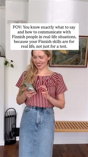 Ready to chat in Finnish without freaking out or switching to English? Imagine walking into a shop, a daycare, or a party and chatting in Finnish naturally without panic 🙏🏻 Imagine knowing the Finnish way of communicating and exactly what to do when making new friends.. for you or your kids🧡 That’s the future my new course helps you create 🥰 It’s for you if already know some Finnish but can’t yet keep a conversation going. And it’s for you if you are tired to learn Finnish through grammar… b