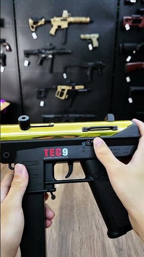 Gold TEC-9 High-Speed Nylon Tactical Blaster Unboxing