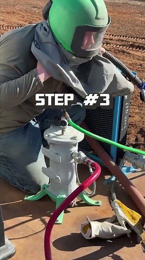 🤯How to Sandblast THE RIGHT WAY! 💪 #heavyequipment #heavyequipmentoperator #satisfying #satisfyingvi