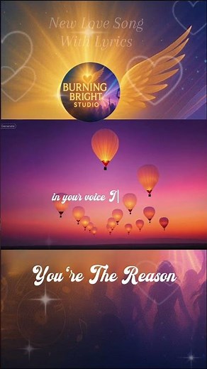 You’re the Reason ❤️‍🔥 Romantic LOVE Song | Lyrics Video | Burning Bright Studio #romanticsongs