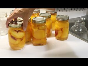 Water Bath Canning Peaches - Raw Pack Method