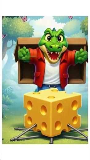 Hungry Croc vs Smart Rat 🐊🐭 (Funny Cartoon)