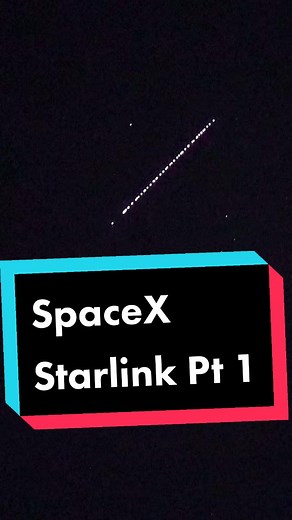 These are Elon Musk's SpaceX Starlink satellites. #spacetok #space #spacetiktok #elonmusk #spacex #starlink #theorbitalalliance #stargazing