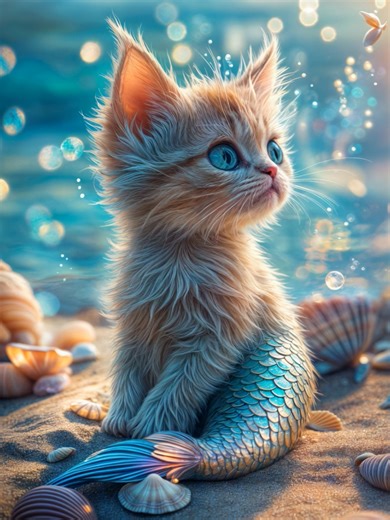 Unique Discovery: Mermaid's Cat Found on the Beach