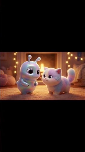 Glimmer & Wobble – Cute Alien Moments 👽🐱✨