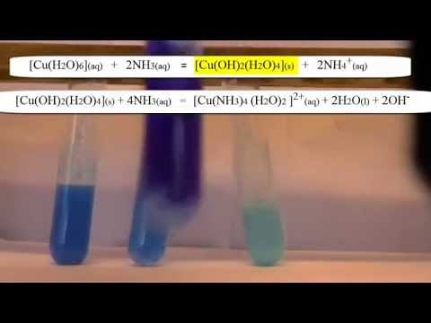 Metal Complexes 11. Copper (II) sulfate with NaOH and NH3