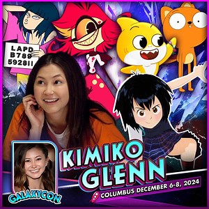 Meet Kimiko Glenn at GalaxyCon Columbus! galaxycon.info/kglenncbusfb Join us at the Greater Columbus Convention Center on December 6-8, 2024. ⭐️ Kimiko Glenn is best known as Brook Soso in “Orange Is the New Black,” Peni Parker in “Spider-Man: Into the Spider-Verse,” Kiff in “Kiff,” Niffty in “Hazbin Hotel,” Horse in “Centaurworld,” Margot in “Summer Camp Island,” Baby Shark in “Baby Shark's Big Show!,” Bridgette in “Close Enough,” Harlow in “Liza on Demand,” Lena in “DuckTales,” Stefani Stilton