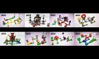 Mix of 8 videos from youtube : 8 lego mario videos in one