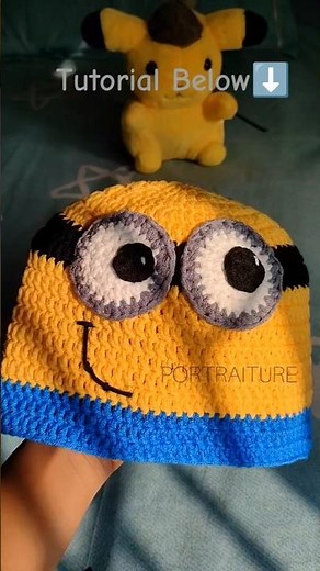 Tutorial Minion Beanie Crochet #crochet #gift #handmade #minions #beaniehat #beanies #hats #tutorial