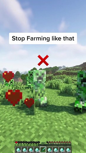 Best Automatic Creeper Farm - No Redstone