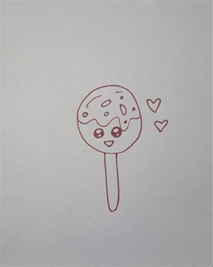 How to draw a cute lolipop drawing/ very easy to draw lolipop/ step by step tutorial