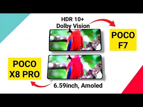 POCO X8 PRO vs POCO F7 Display Comparison Which is Best 🔥🔥🚀🚀🚀 #pocox8pro #pocof7