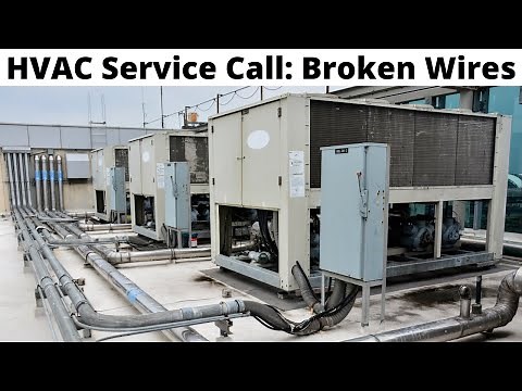 HVAC service call: No Heat (AAON RTU) Burnt/Broken Wires