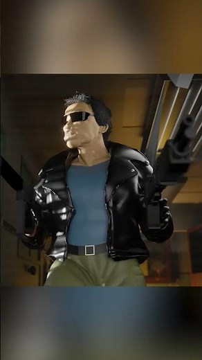 The Terminator's Shocking Police Station Attack | Blender | ALLSTARGRAPHICS