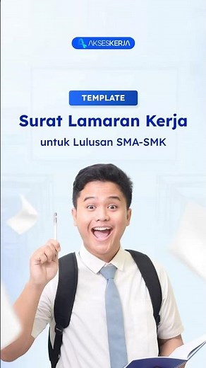 Template Surat Lamaran Kerja Lulusan SMA - SMK