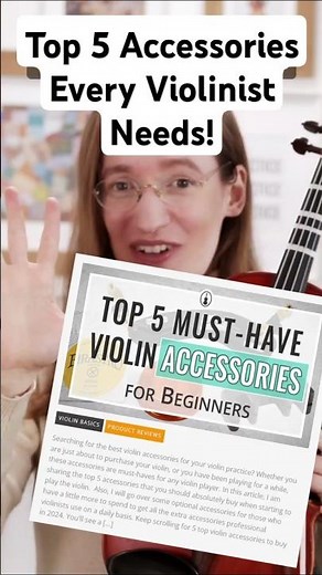 Top 5 Violin Accessories Every Violinist Needs! | Beginner Tips #ViolinAccessories #ViolinEssentials