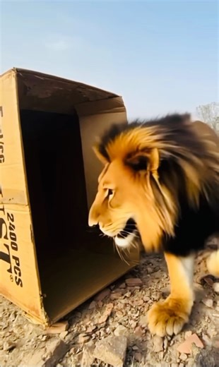 Le gorille attaque le lion#vidéovirale #minivlog