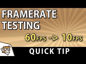 Quick Tip: Limit Framerate for Testing (Unity Tutorial)