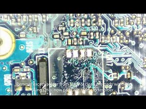 HP 840 BIOS chip removal & preparing pads for new chip