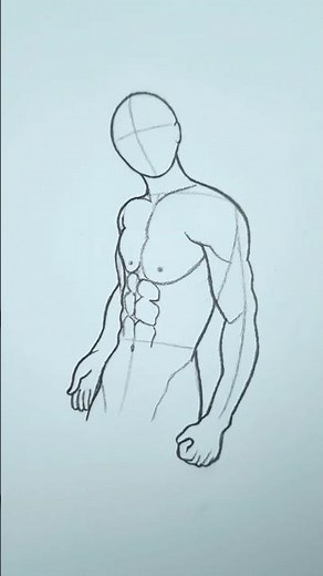 How to Draw a Male bodybuilder ✨Tutorial✨ #drawing #pose
