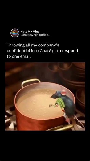 Hate My Mind | Memes on Instagram: "😭 Ratatouille is a 2007 animated movie produced by Pixar and released by Walt Disney Pictures. The story follows Remy, a rat with a big dream of becoming a world class chef, even though rats are not welcome in kitchens. After ending up in Paris, he secretly partners with a clumsy young man named Linguini. By hiding under Linguini’s chef hat and pulling his hair to guide his movements, Remy helps create incredible dishes while staying out of sight. At its hear