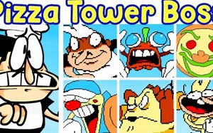 Friday Night Funkin_ Peppino VS All Pizza Tower Bosses [Dish Served Hot FNF Mod]