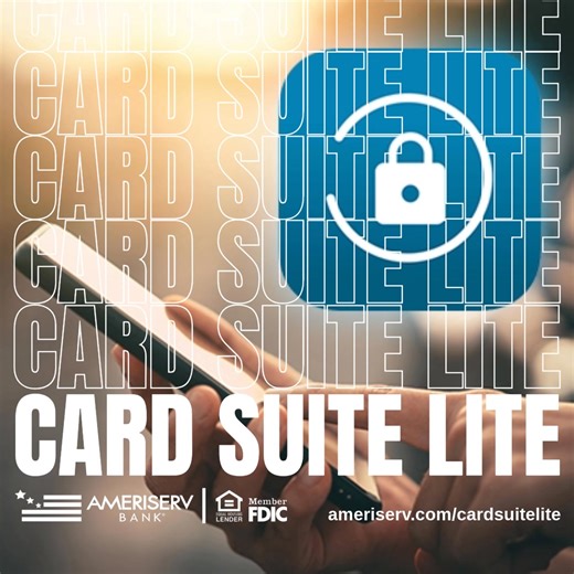 When you enroll in Card Suite Lite, you gain more protection for your debit card. You can turn your card on or off, get real-time notifications when your card is used, set location and spending limits, and even block international transactions. 🔗 https://trst.in/DmJYRq | AmeriServ Bank