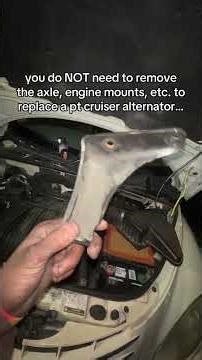 how to replace an 06 alternator the EASY way! #ptcruiser #chrysler #carhacks