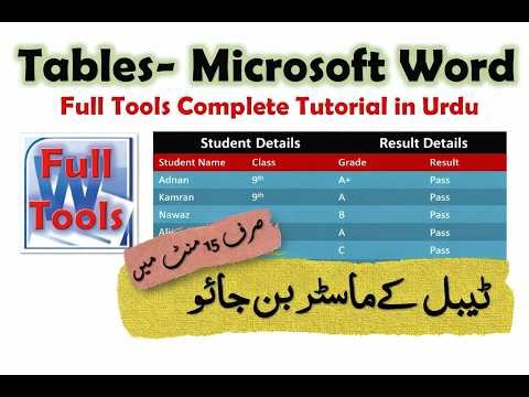 How to Create and Format Table in Microsoft Word | Table in MS Word Complete Tutorial